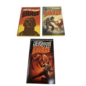 Doc Savage Book Lot Of 3 Vintage Paperbacks Kenneth Robeson
